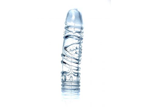Elastyczna nakładka na penisa z wypustkami EasyLove 14,5 cm - 2