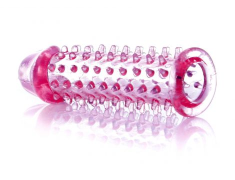 Elastyczna przedłużka na penisa z wypustkami EasyLove 12 cm - 3
