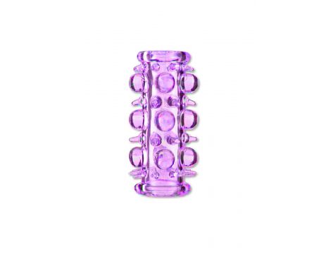 Nakładka przelotowa stymulująca Stretchy Sleeve fioletowa EasyLove