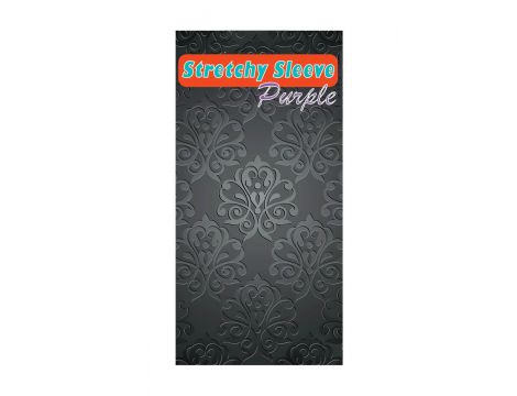 Nakładka przelotowa stymulująca Stretchy Sleeve fioletowa EasyLove - 2
