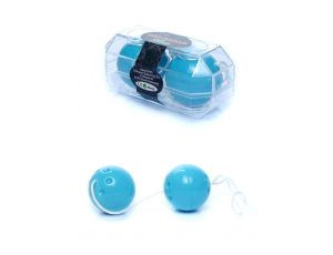 Kulki gejszy dyskretne Duo Balls niebieskie EasyLove 21 cm