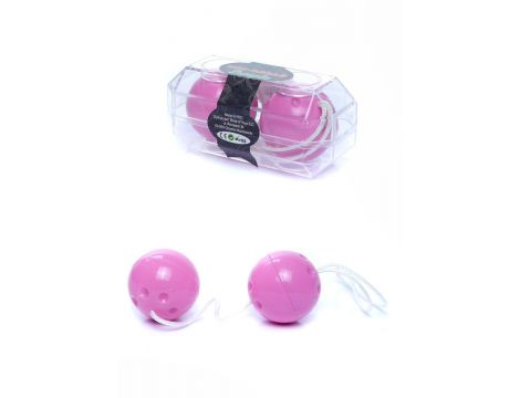 Dyskretne kulki gejszy Duo Balls EasyLove fioletowe 21 cm
