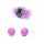 Dyskretne kulki gejszy Duo Balls EasyLove fioletowe 21 cm