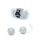 Kulki gejszy dyskretne Duo Balls B Series EasyLove białe 21 cm