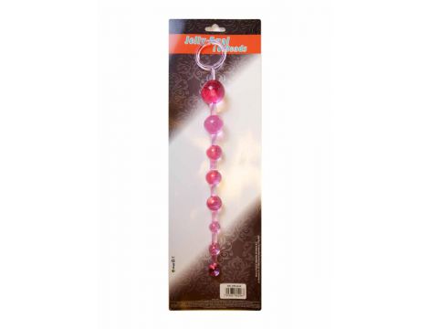 Kulki analne żelowe EasyLove 10 kulek różowe 29 cm - 3