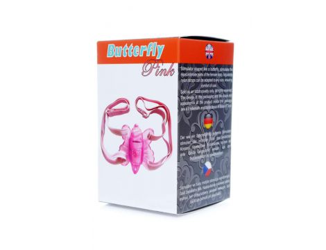 Stymulator motylkowy EasyLove różowy regulowany - 2