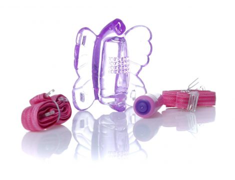 Stymulator motylkowy EasyLove fioletowy regulowany - 3
