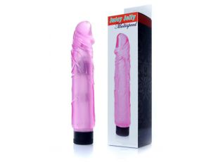 Wibrator żelowy realistyczny EasyLove różowy 22 cm regulowany