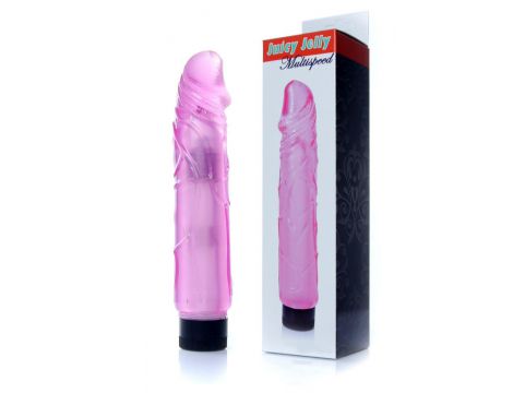 Wibrator żelowy realistyczny EasyLove różowy 22 cm regulowany