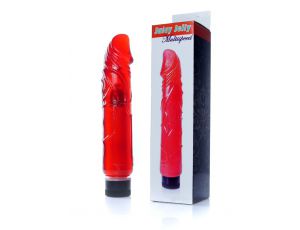 Wibrator żelowy realistyczny EasyLove czerwony 22 cm regulowany