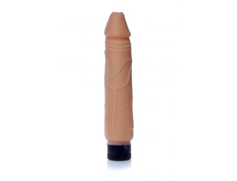 Wibrator cyber skórzany realistyczny EasyLove cielisty 22 cm - 4