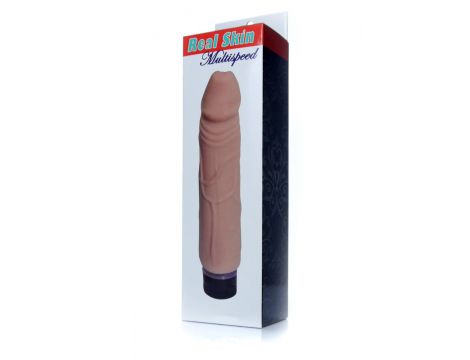 Wibrator cyber skórzany realistyczny EasyLove cielisty 22 cm - 6