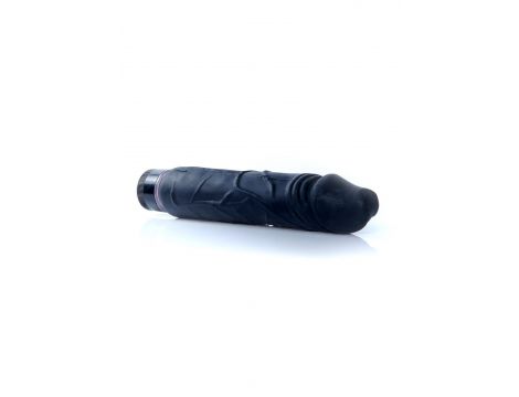 Wibrator realistyczny Cyber Skóra EasyLove czarny 22 cm - 4