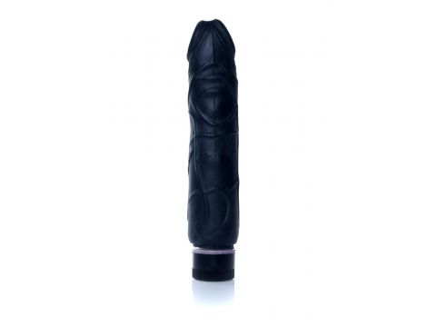 Wibrator realistyczny Cyber Skóra EasyLove czarny 22 cm - 5