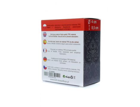 Korek analny Bubble Medium EasyLove miękki 8.5 cm średnica 4 cm - 4
