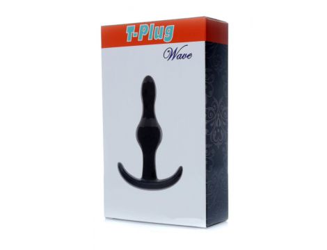 Korek analny falisty miękki TPE EasyLove 9 cm - 2