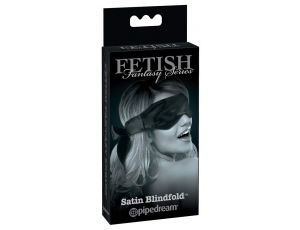 Satynowa opaska na oczy czarna Fetish Fantasy Limited Edition
