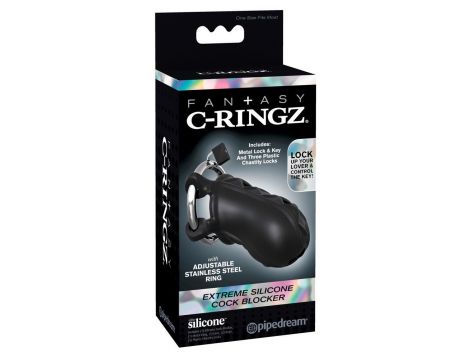 Klatka na penisa silikonowa Fantasy C Ringz 9 5 cm