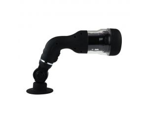 Masturbator rotujący waginalny Baile z przyssawką USB czarny 37 cm