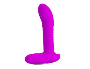 Masażer prostaty silikonowy Pretty Love 12 wibracji 3 rotacje USB 16 cm