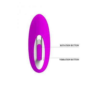 Masażer prostaty silikonowy Pretty Love 12 wibracji 3 rotacje USB 16 cm - 4