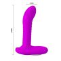 Masażer prostaty silikonowy Pretty Love 12 wibracji 3 rotacje USB 16 cm - 4