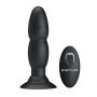 Wibrujący korek analny Pretty Love koralikowy czarny 13,5 cm USB - 2