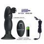 Wibrujący korek analny Pretty Love koralikowy czarny 13,5 cm USB - 6