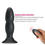 Wibrujący korek analny Pretty Love koralikowy czarny 13,5 cm USB - 9