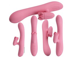 Wibrator króliczek obrotowy Pretty Love Gina 4 obroty 7 wibracji USB 20,5 c