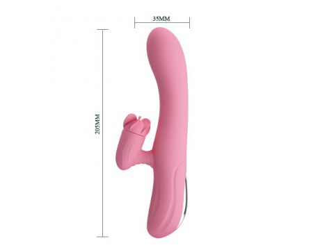Wibrator króliczek obrotowy Pretty Love Gina 4 obroty 7 wibracji USB 20,5 c - 7