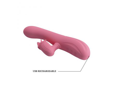 Wibrator króliczek obrotowy Pretty Love Gina 4 obroty 7 wibracji USB 20,5 c - 10