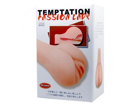 Realistyczny podwójny masturbator z wibracją Baile Passion Lady 18cm - 8
