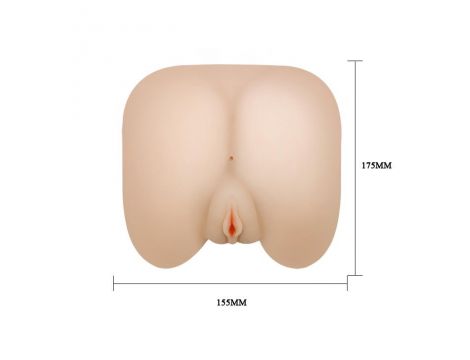 Realistyczny masturbator Baile cyber skórzany wagina anus wibrujący 15 cm - 5