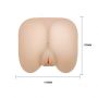 Realistyczny masturbator Baile cyber skórzany wagina anus wibrujący 15 cm - 6