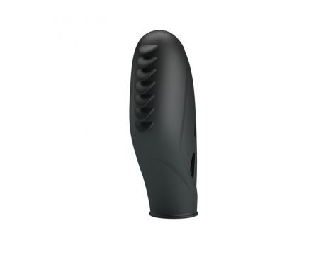 Silikonowy wibrator na palec Pretty Love GILO 18mm czarny 8cm