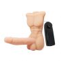 Męski tors masturbator Baile Temptation Bigger Man z wibracją 13 cm - 4