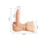 Męski tors masturbator Baile Temptation Bigger Man z wibracją 13 cm - 6