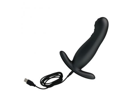 Masażer prostaty Pretty Love wibrujący łaskoczący czarny USB 13 cm - 7