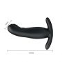 Masażer prostaty Pretty Love wibrujący łaskoczący czarny USB 13 cm - 6