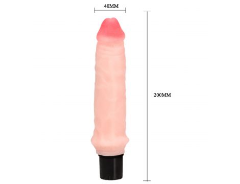 Wibrator realistyczny Baile wielobiegowy cielisty 20 cm - 9