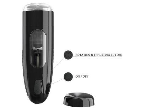 Masturbator obrotowy pchający Pretty Love Marlon 10 funkcji USB - 8