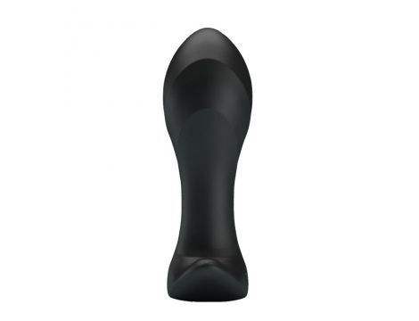 Korek analny wibrujący Pretty Love silikonowy 12 funkcji USB czarny 10,5 cm - 2