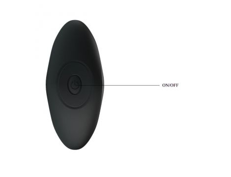 Korek analny wibrujący Pretty Love silikonowy 12 funkcji USB czarny 10,5 cm - 5