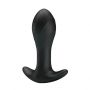 Korek analny wibrujący Pretty Love silikonowy 12 funkcji USB czarny 10,5 cm - 2
