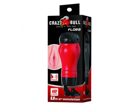 Wagina z wibracją 12 funkcji Crazy Bull Flora 28 cm - 9