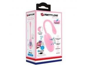 Jajko wibrujące Pretty Love Doreen 3 fioletowe silikonowe z app USB 19cm