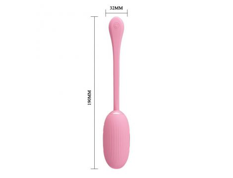 Jajko wibrujące Pretty Love Doreen 3 fioletowe silikonowe z app USB 19cm - 6