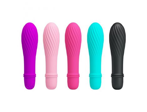 Mini wibrator Pretty Love silikonowy 10 funkcji na baterię AAA - 2