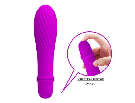 Mini wibrator Pretty Love silikonowy 10 funkcji na baterię AAA - 6